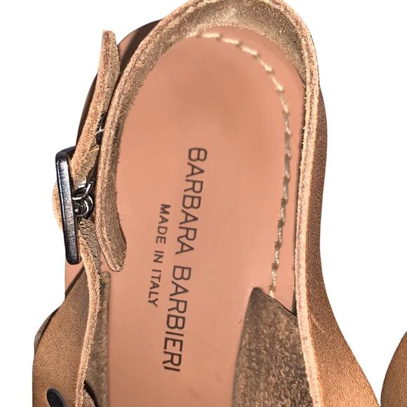 Barbara Barbieri Italian Made Leather Chunky Heels - Picture 6 of 6